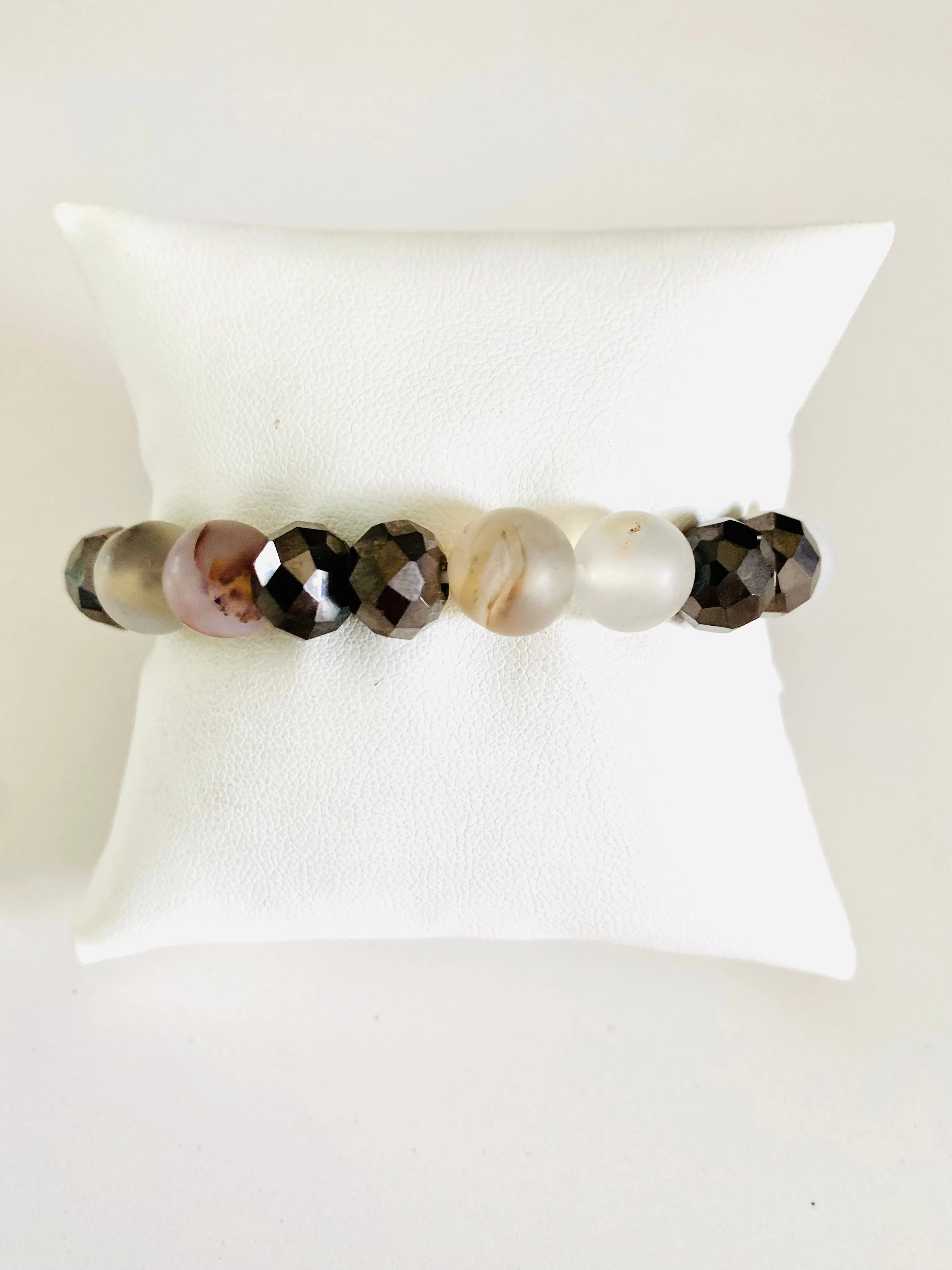 Stone & Crystal Stackable Stretch Bracelets sold individually