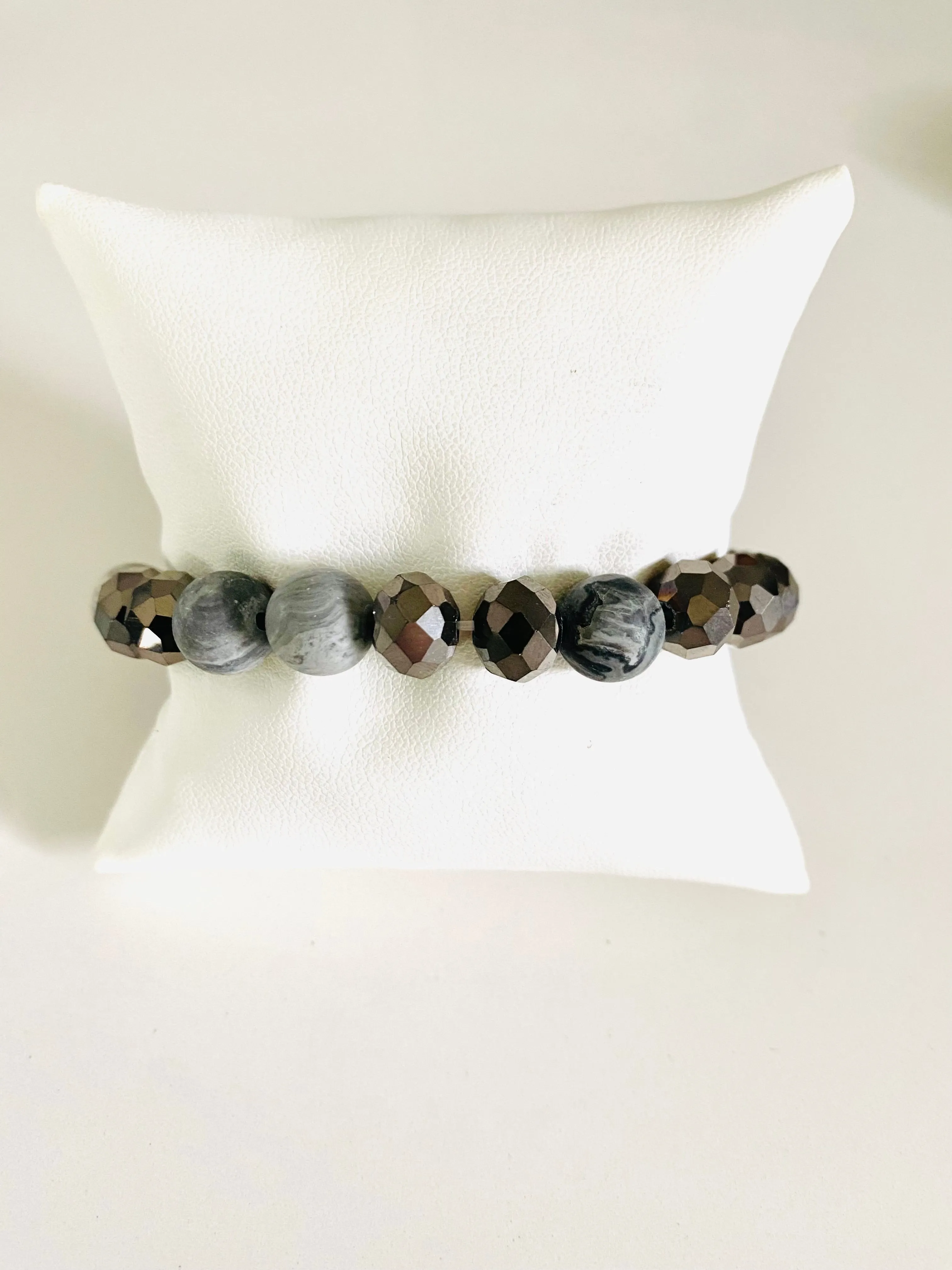 Stone & Crystal Stackable Stretch Bracelets sold individually