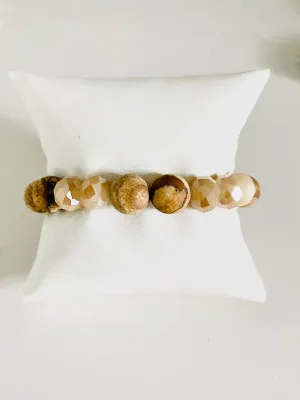 Stone & Crystal Stackable Stretch Bracelets sold individually