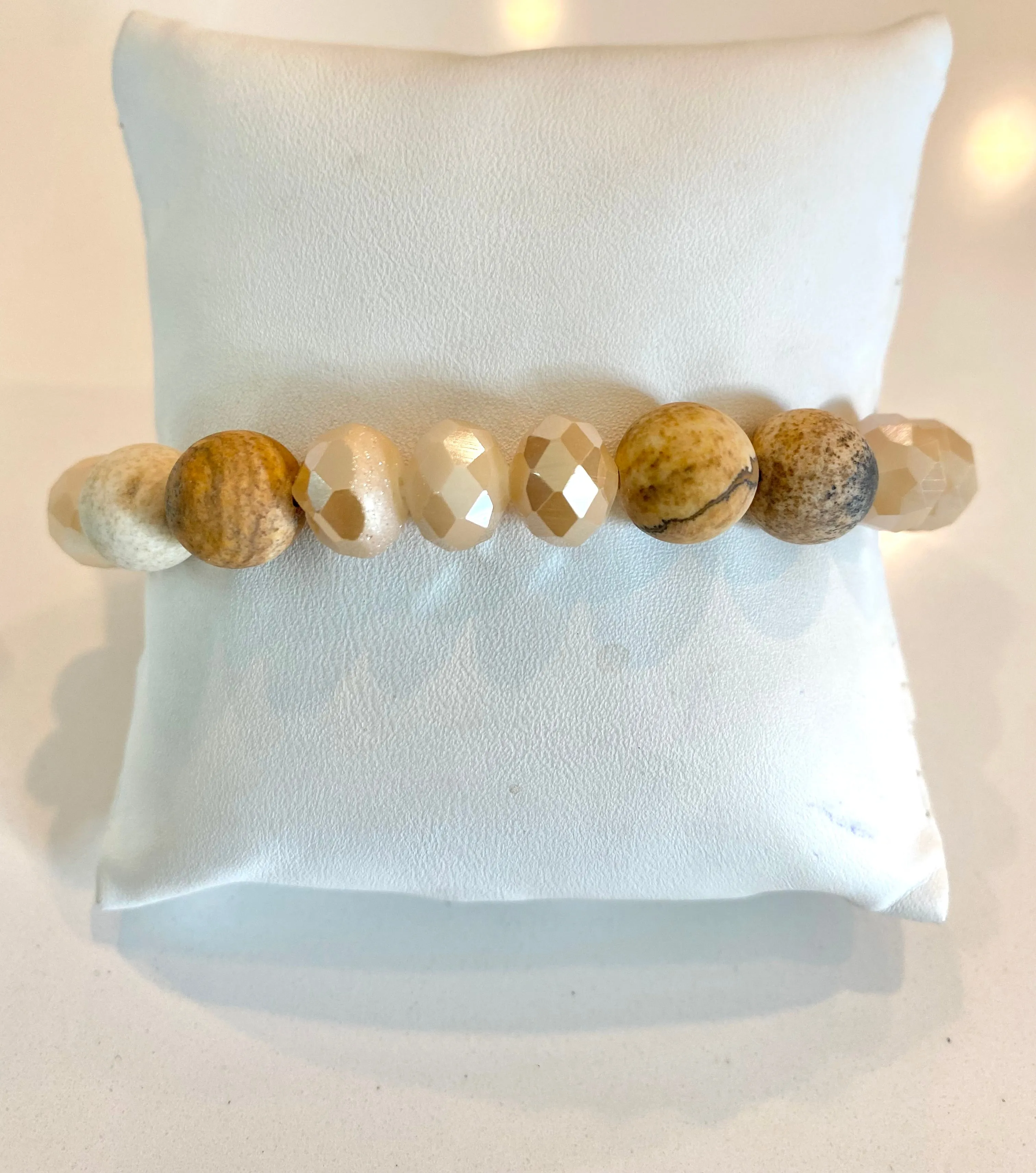 Stone & Crystal Stackable Stretch Bracelets sold individually