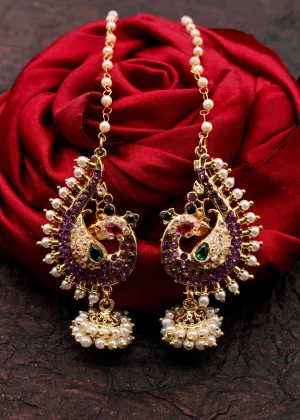 STYLISH PEACOCK EAR-CUFFS