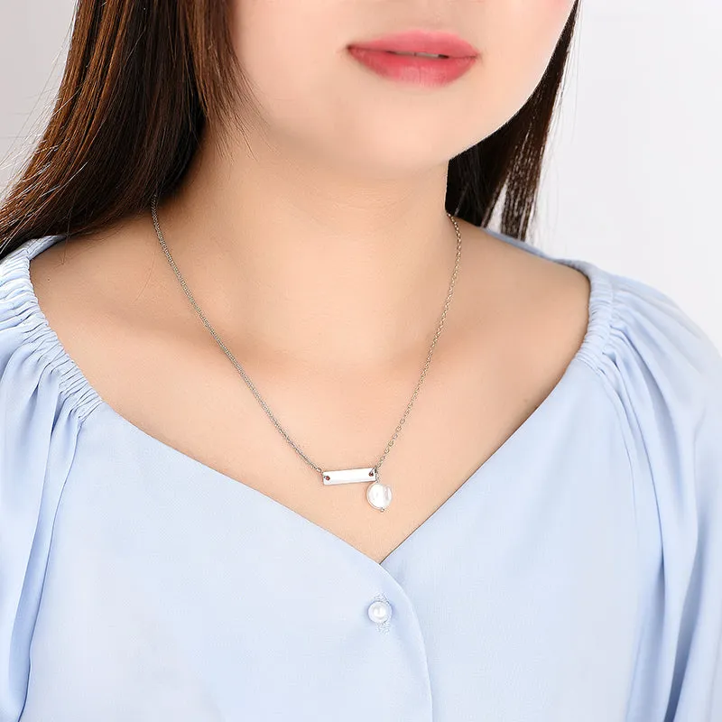 Sweet Commuter Student Necklace Pure Color Women's Jewelry