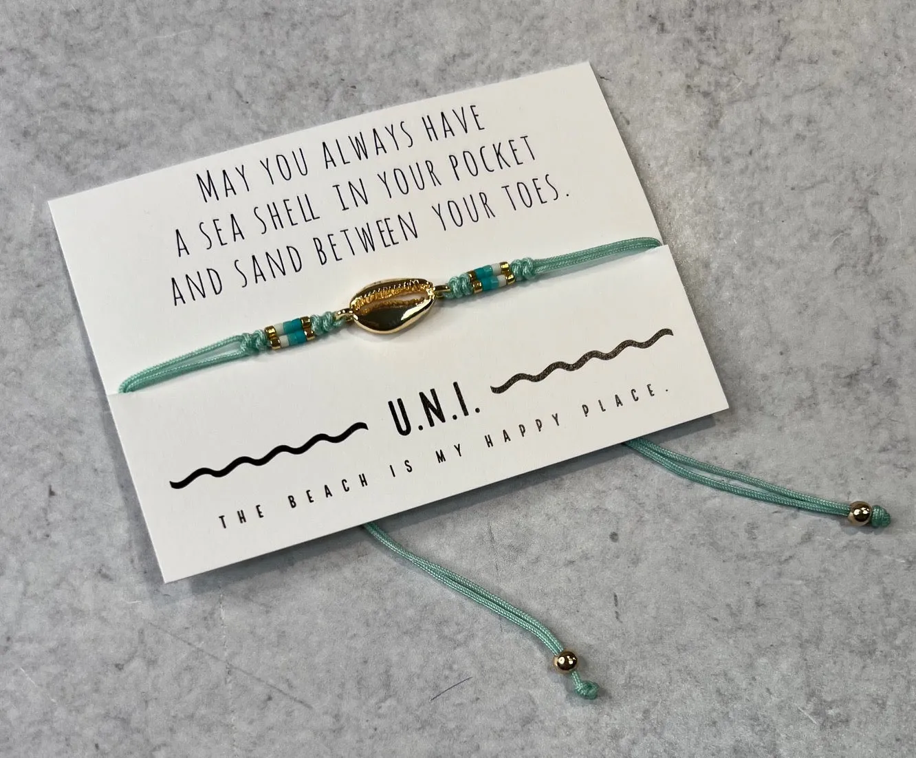 U.N.I. Cowrie Seashell Bracelets