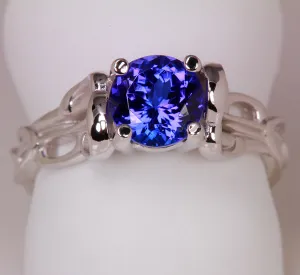 Unique Custom Designed Tanzanite Ring