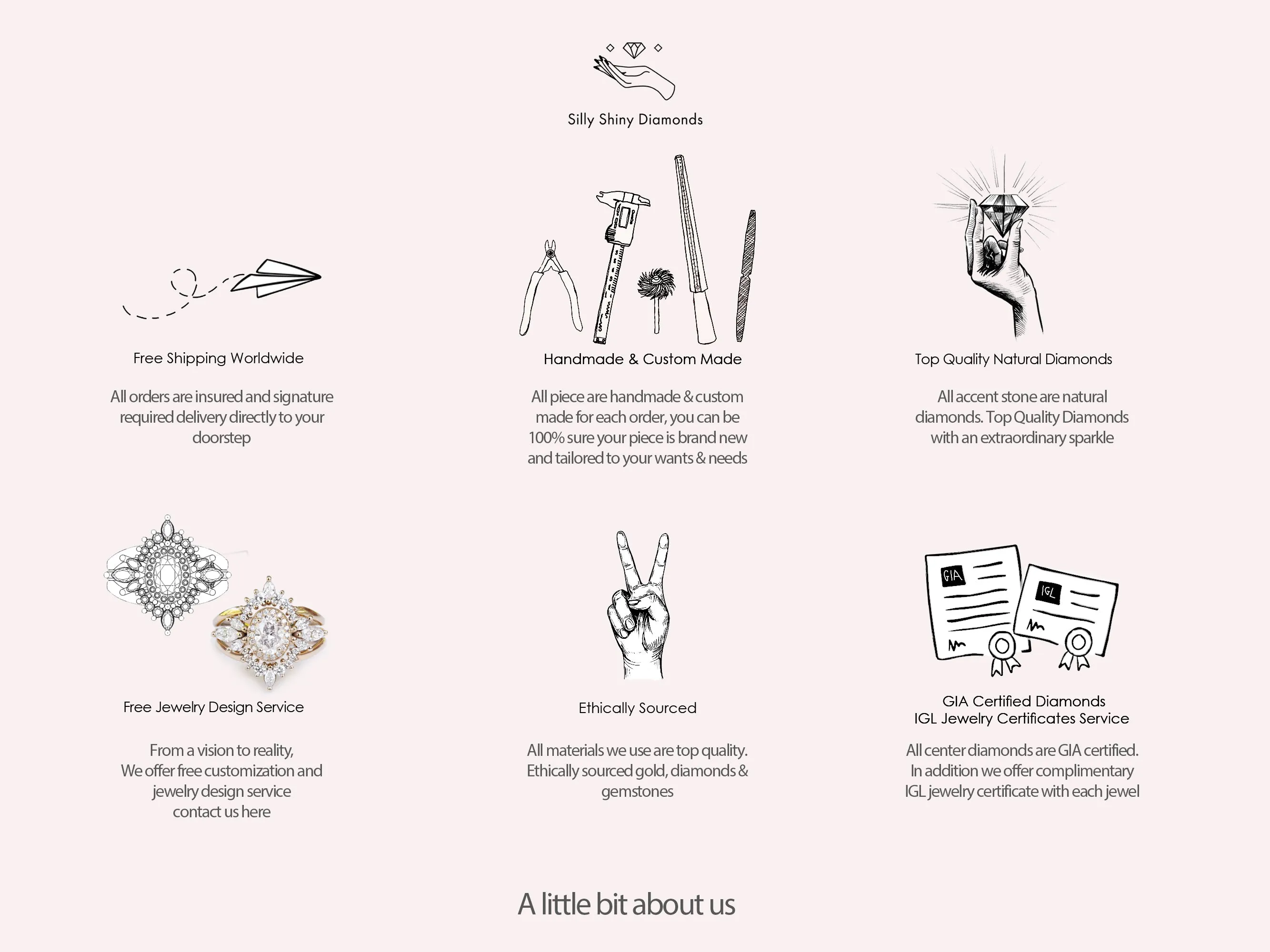 Unique Diamond Wedding Rings Set - "Valentia & Cupid" ♥