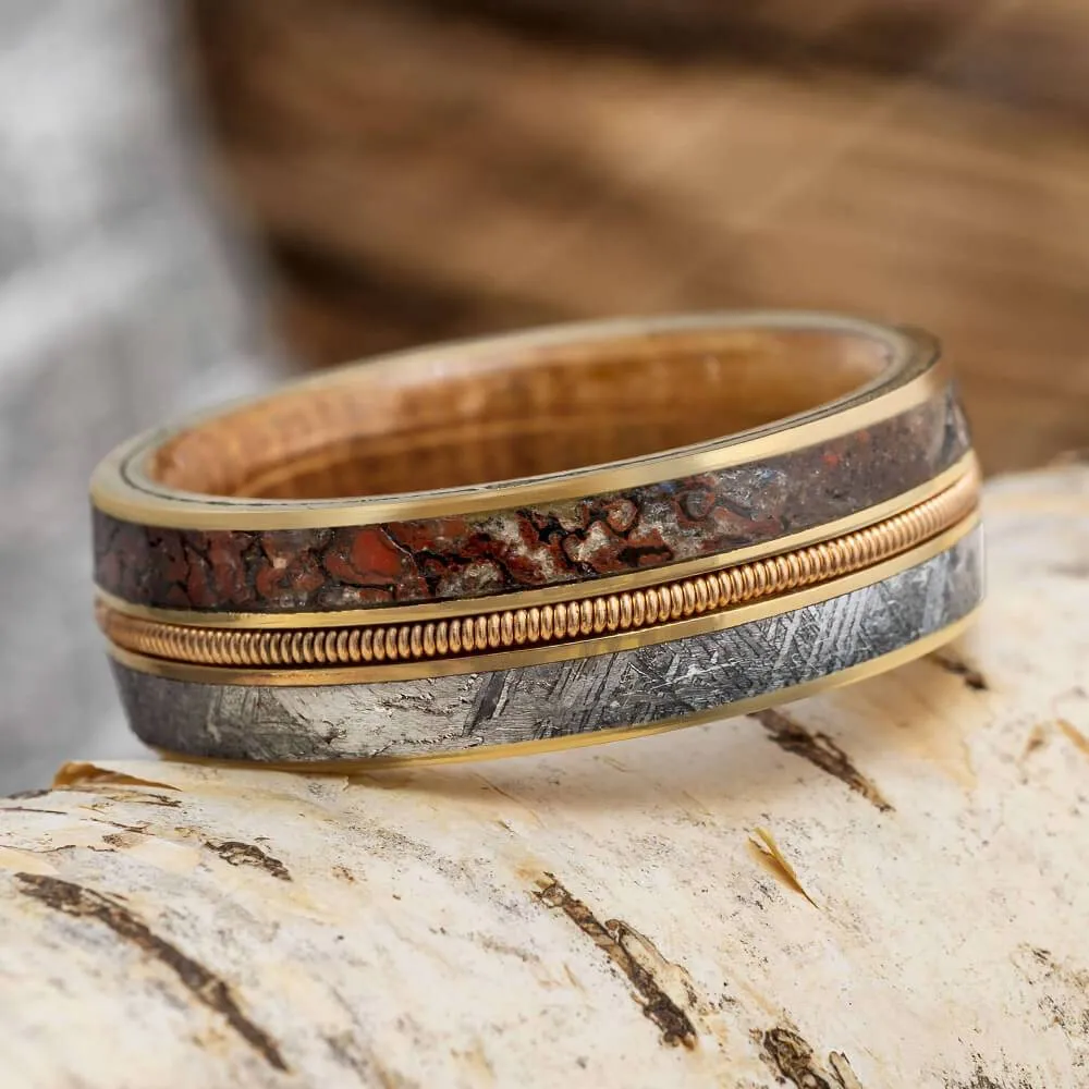 Unique Guitar String Men's Wedding Band