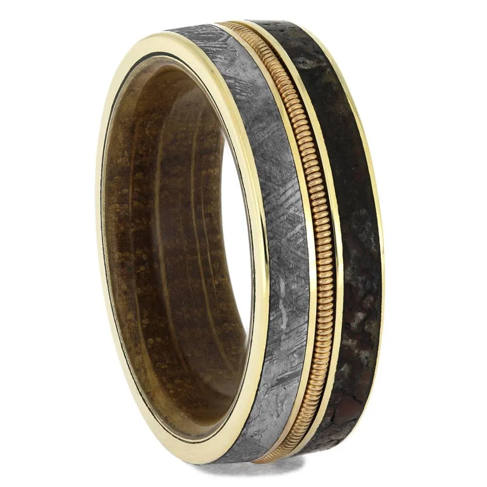Unique Guitar String Men's Wedding Band