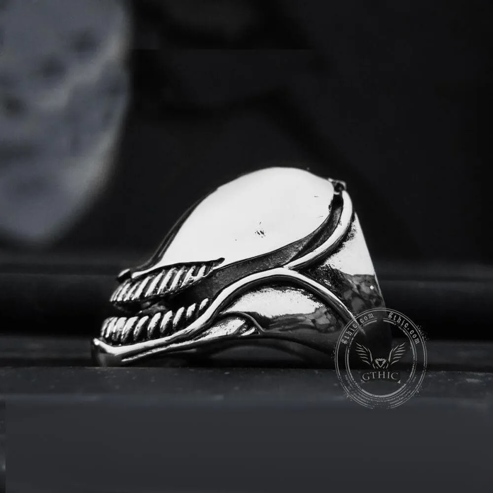 Unique Skull Stainless Steel Openable Ring