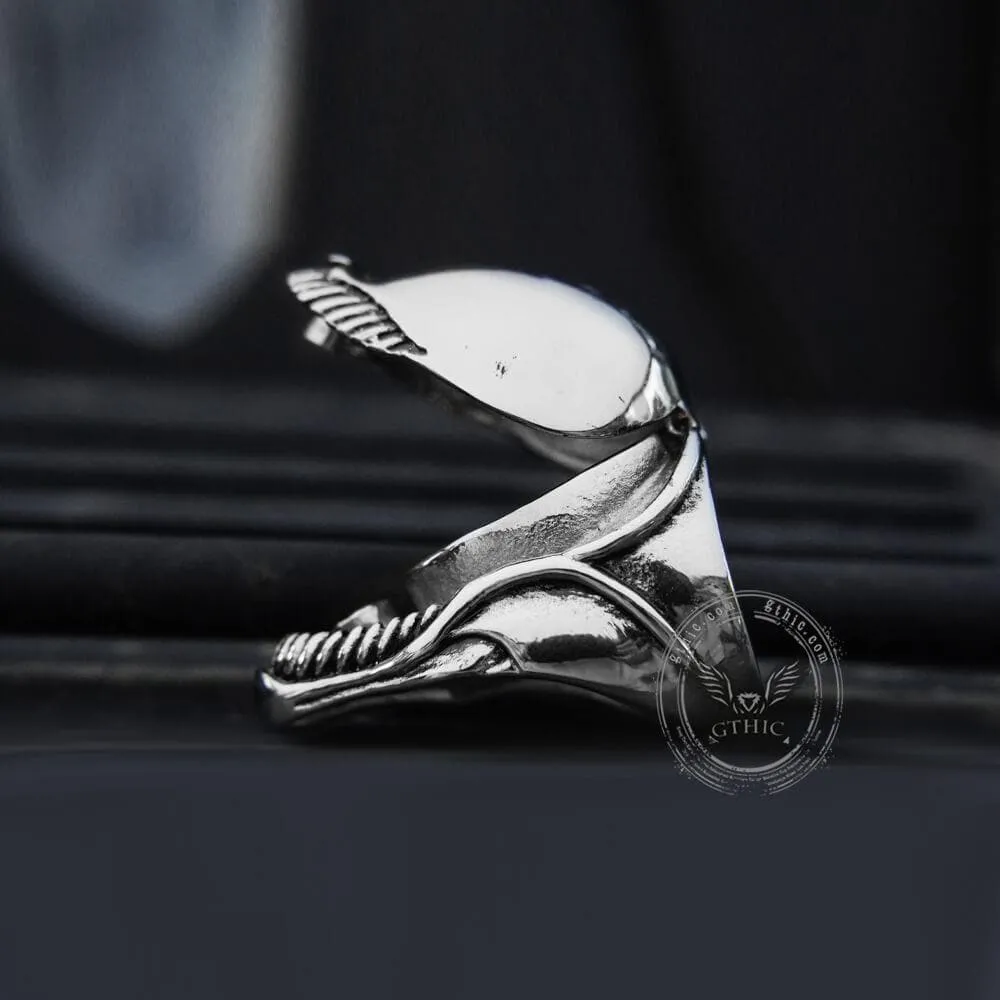 Unique Skull Stainless Steel Openable Ring