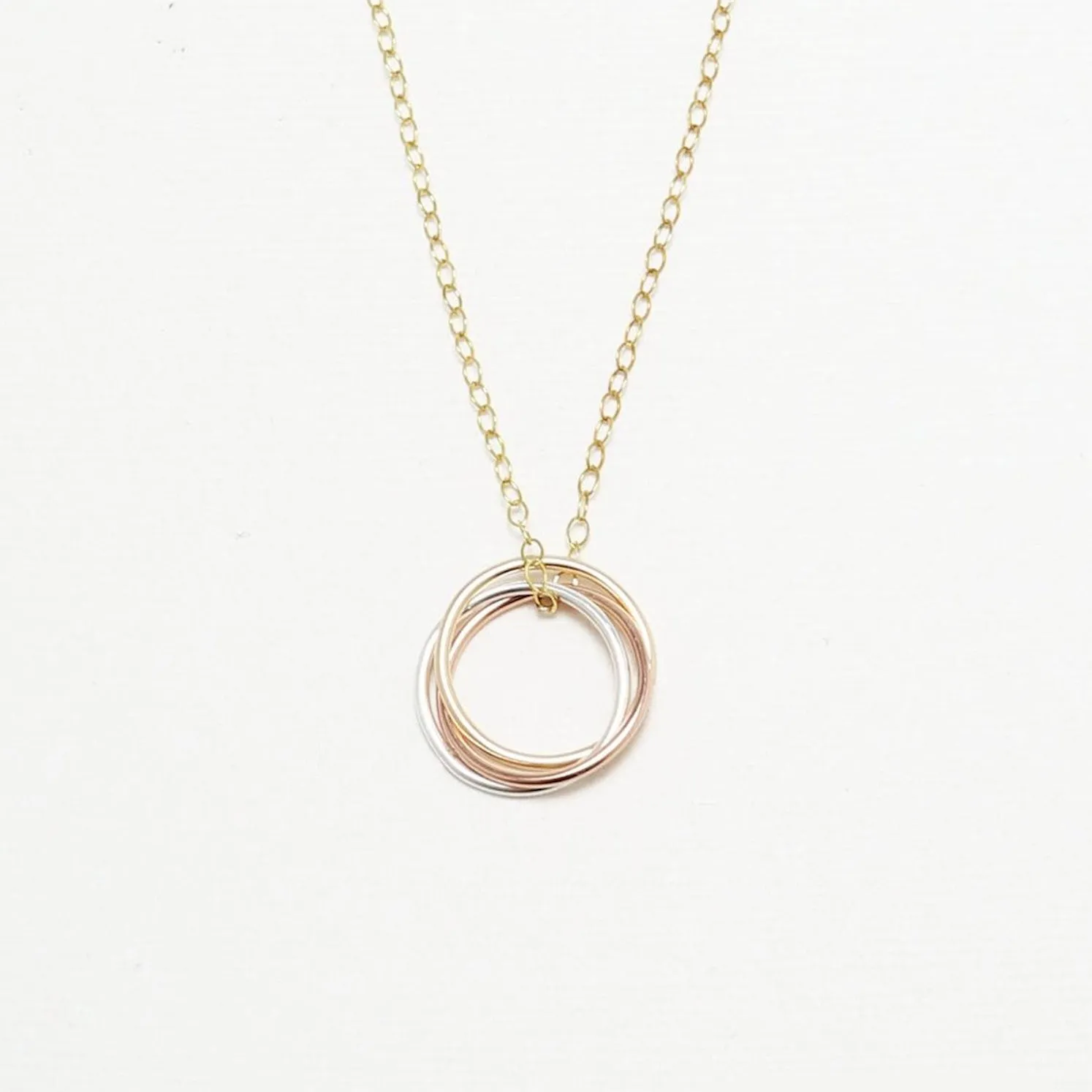 Unity Interlocking Circle Necklace No. II
