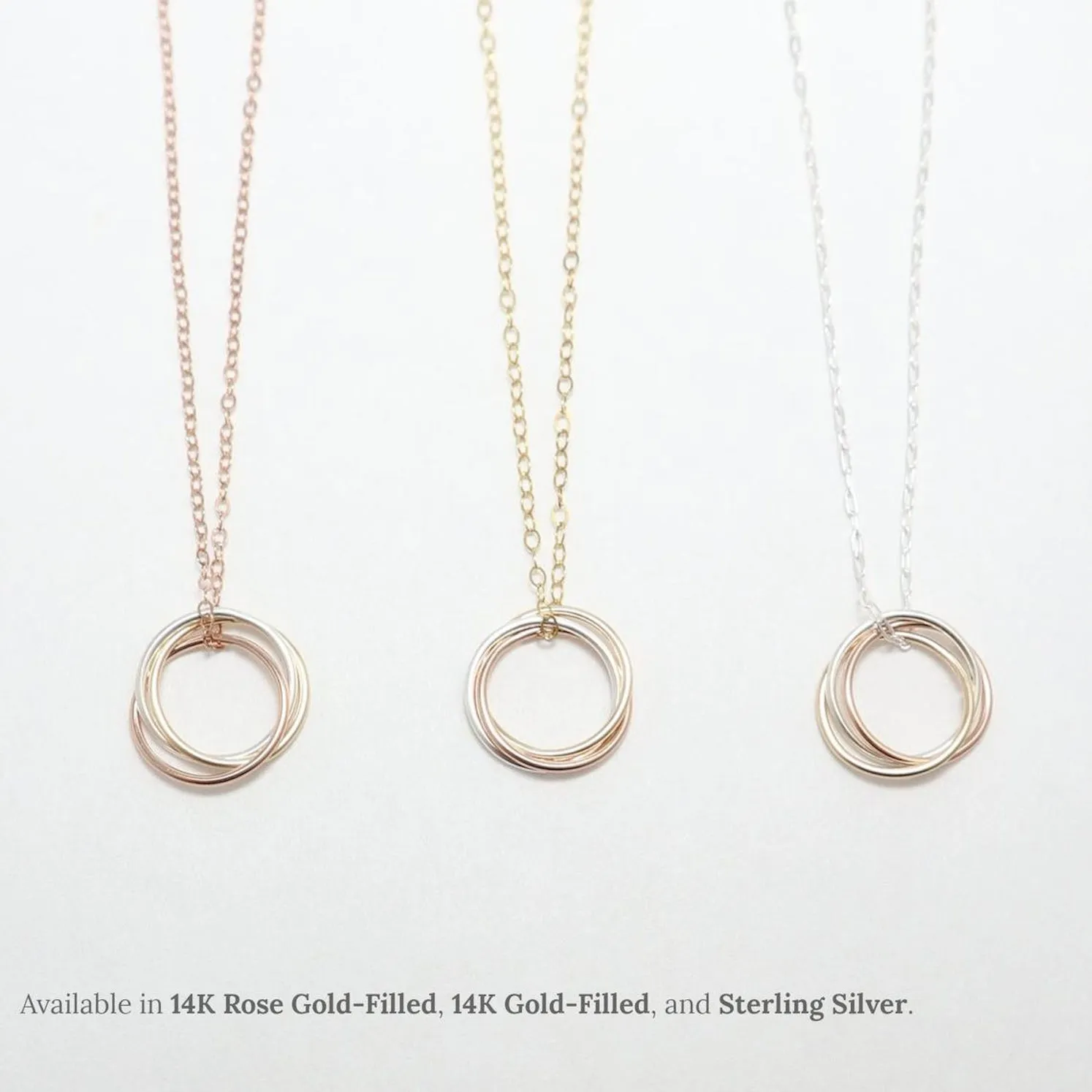 Unity Interlocking Circle Necklace No. II