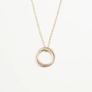 Unity Interlocking Circle Necklace No. II