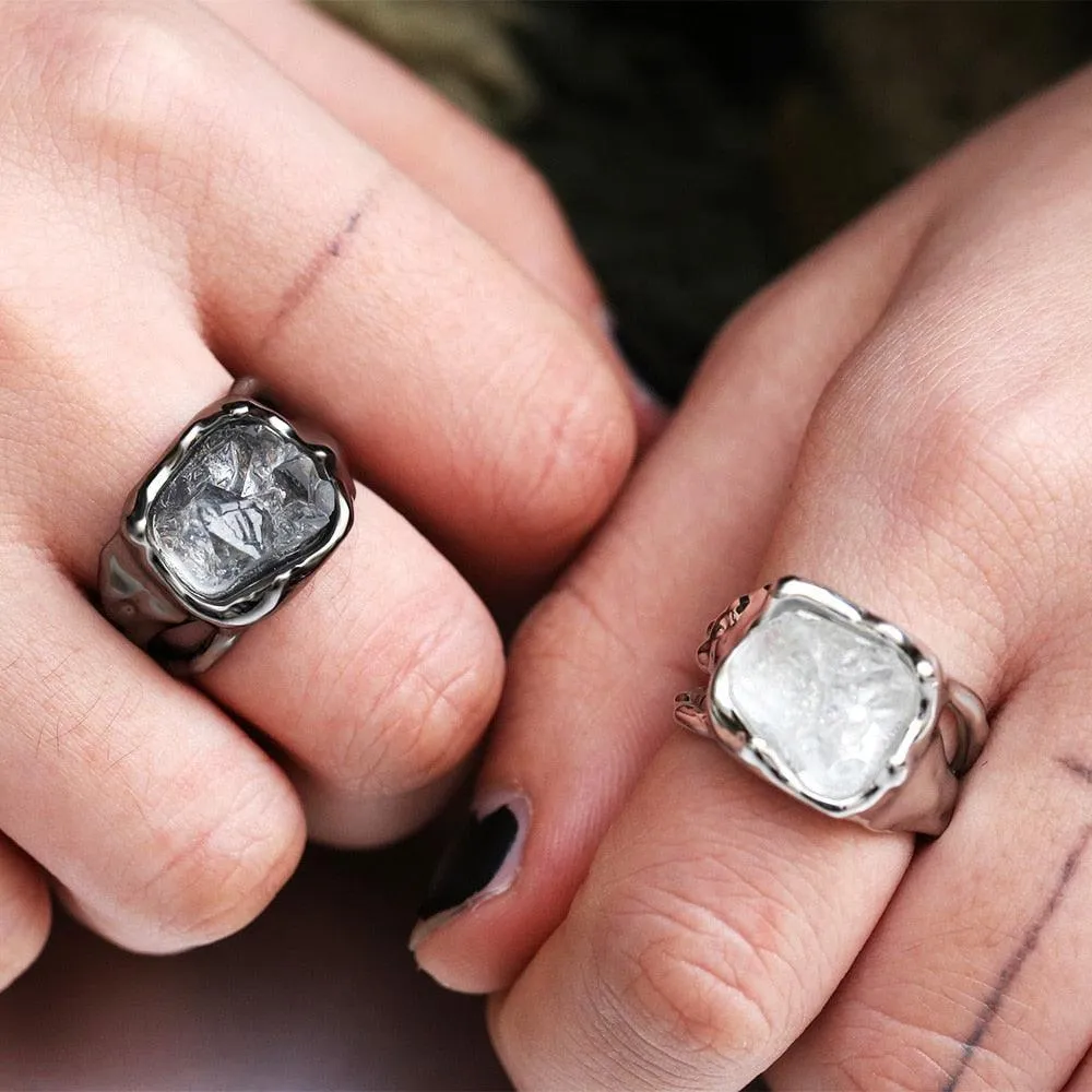 Vintage Gothic Unique Stone Design Boho Ring