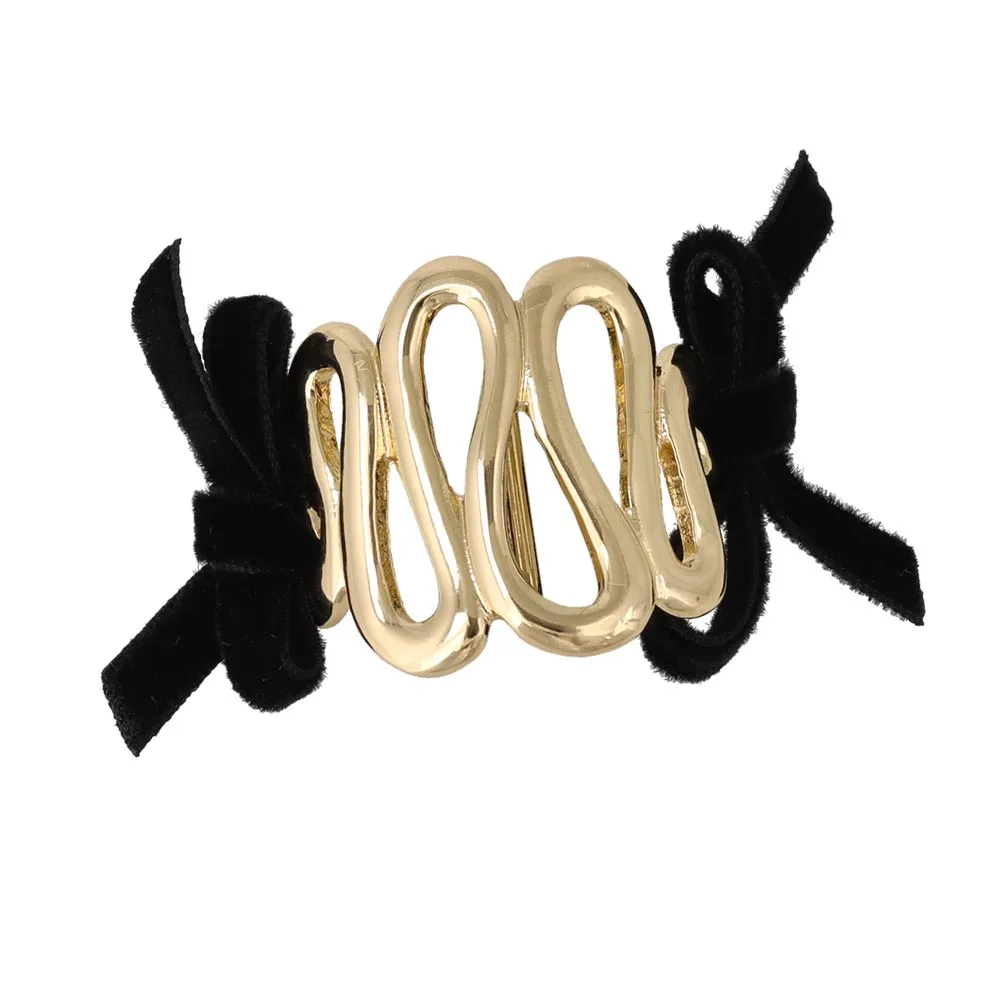 Wave Side Bow Pony Hook