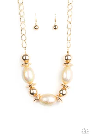 Welcome To The Big Leagues- Gold Necklace