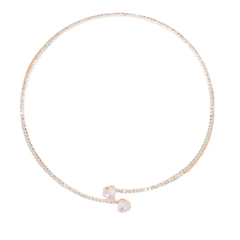 Wholesale Heart Shiny Alloy Necklaces