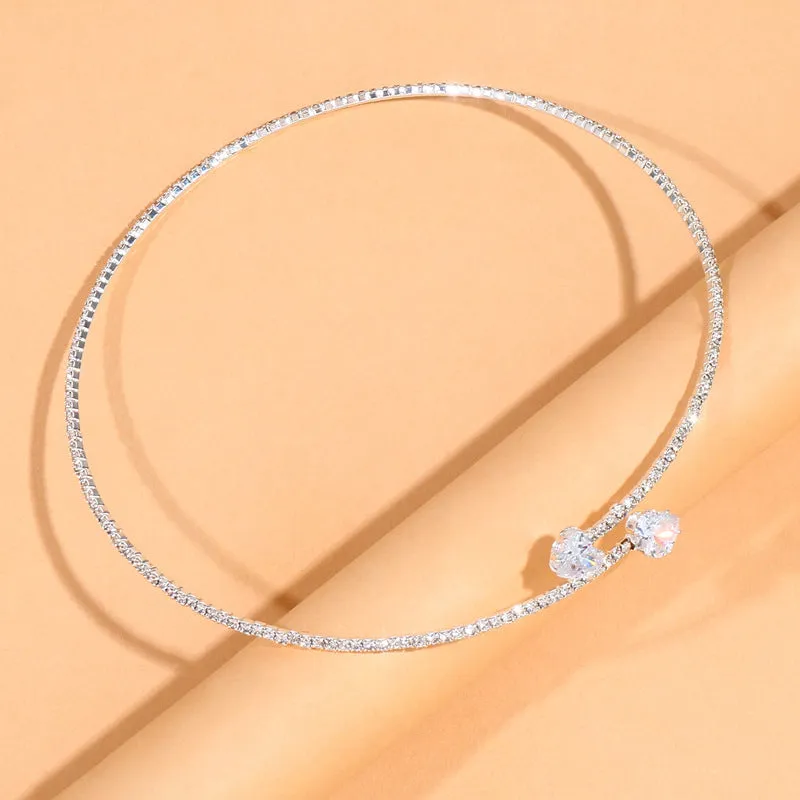 Wholesale Heart Shiny Alloy Necklaces