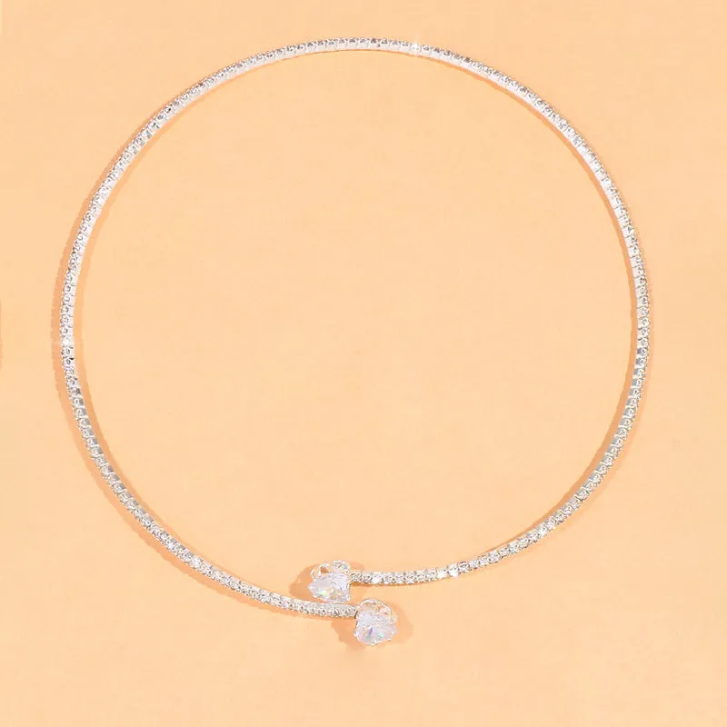 Wholesale Heart Shiny Alloy Necklaces