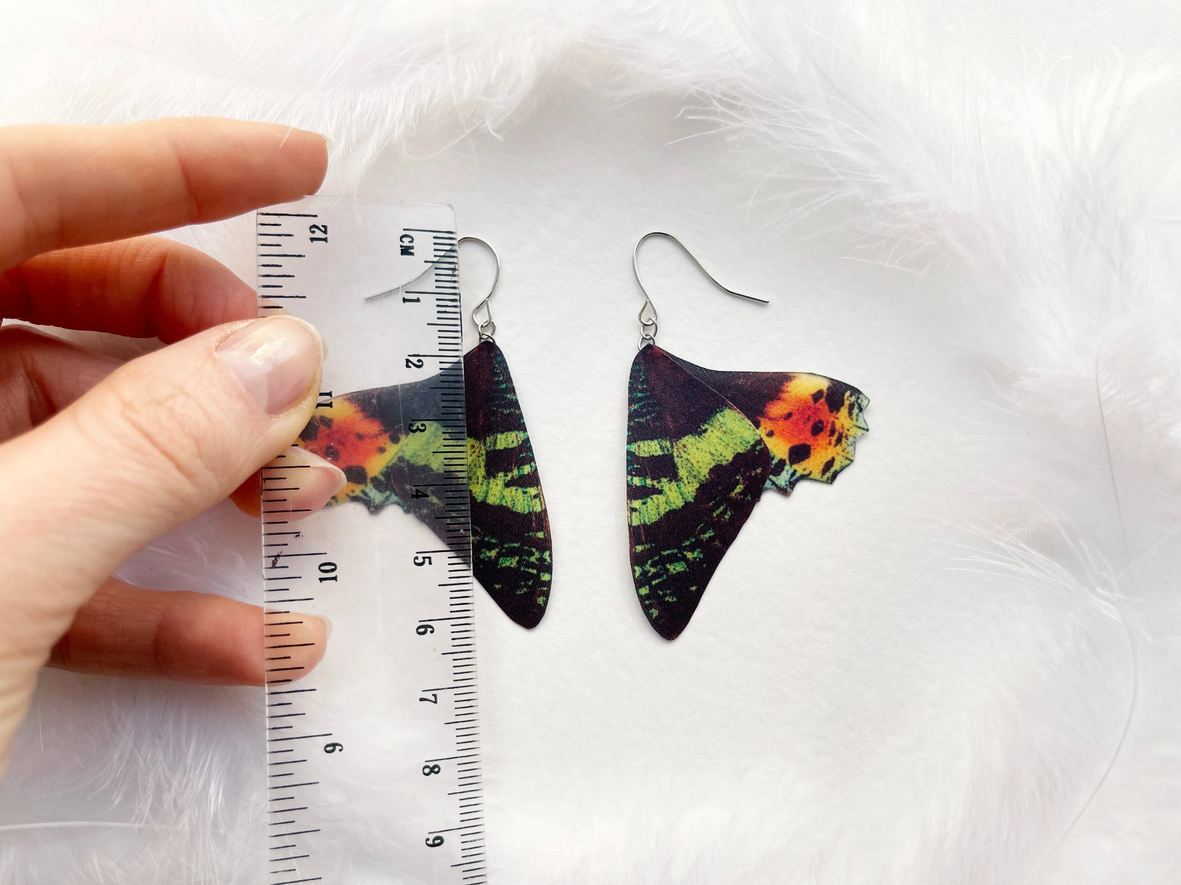 Wimsigoth Sunset Moth Earrings Perfect Gift For Anyone Who Love Moth