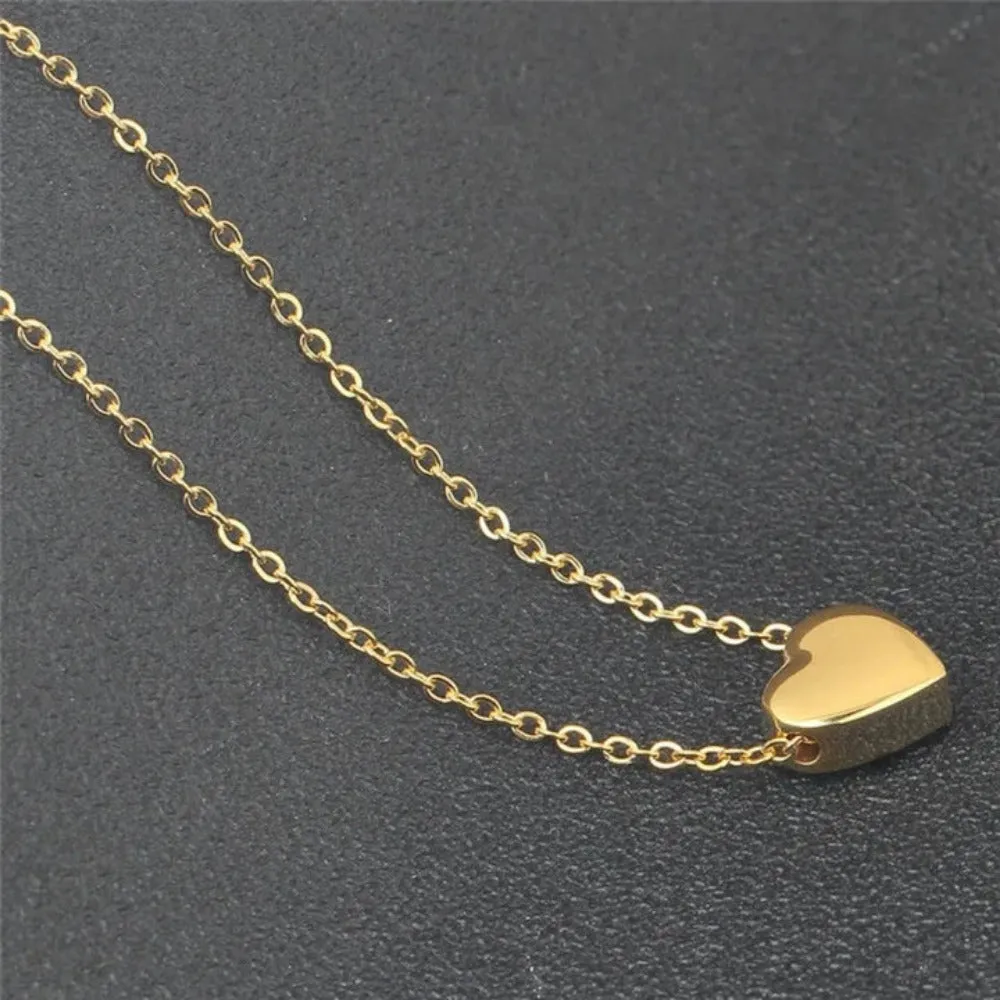 women necklaces heart bohemian pendants popular multilayer necklace ✈️ free.shipping