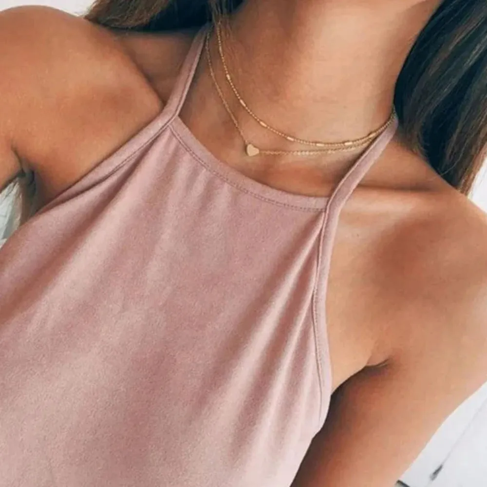 women necklaces heart bohemian pendants popular multilayer necklace ✈️ free.shipping