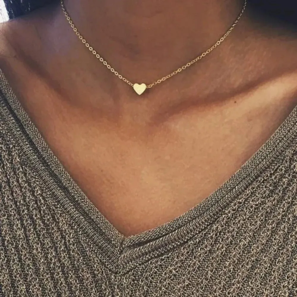 women necklaces heart bohemian pendants popular multilayer necklace ✈️ free.shipping
