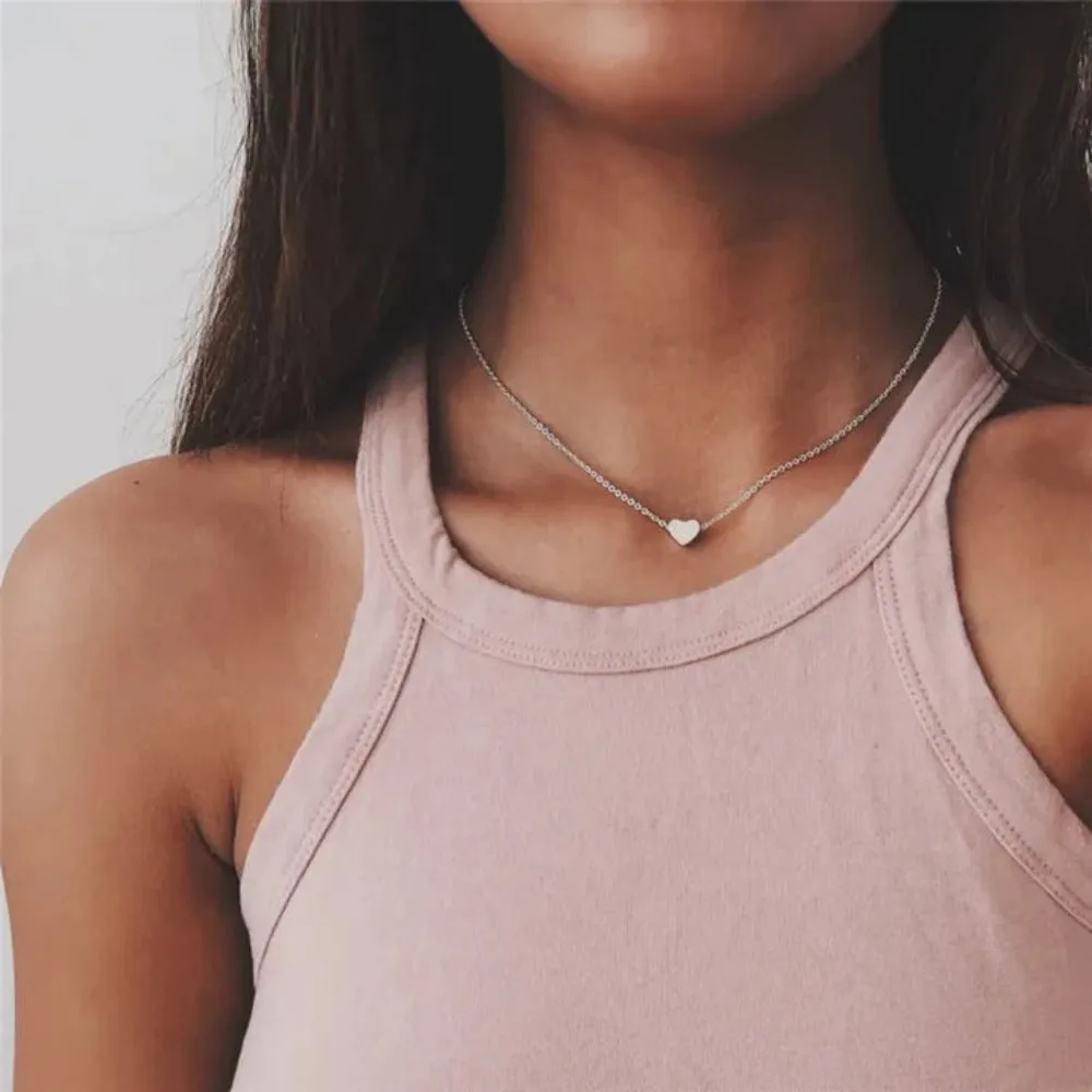 women necklaces heart bohemian pendants popular multilayer necklace ✈️ free.shipping
