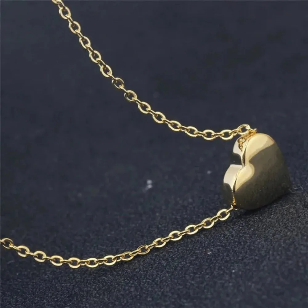women necklaces heart bohemian pendants popular multilayer necklace ✈️ free.shipping