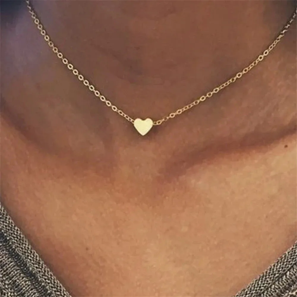 women necklaces heart bohemian pendants popular multilayer necklace ✈️ free.shipping