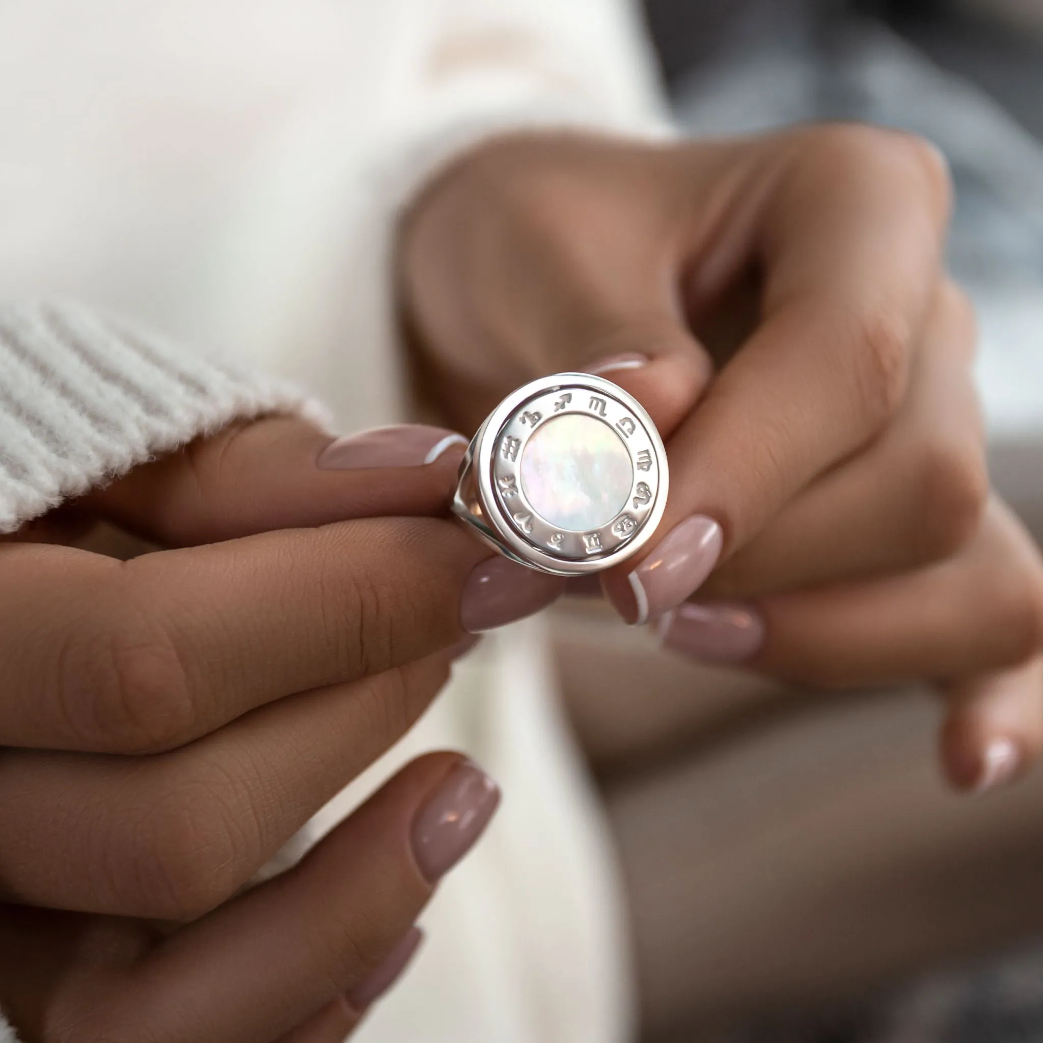 Zodiac Double Sided Ring